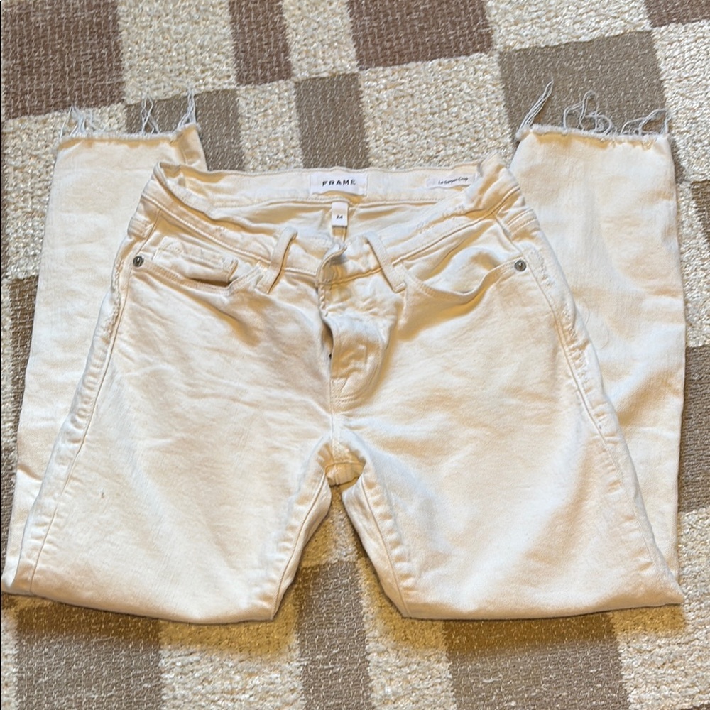 Frame Denim Women's Cream Jeans